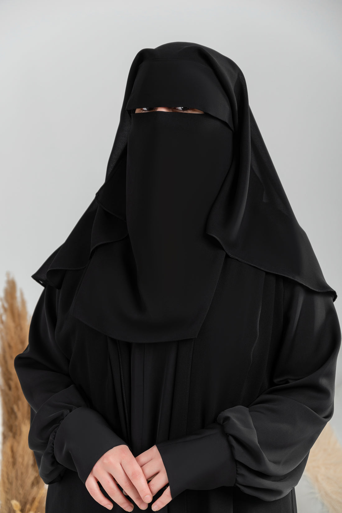 Niqab with Eye Cover and Back Veil
