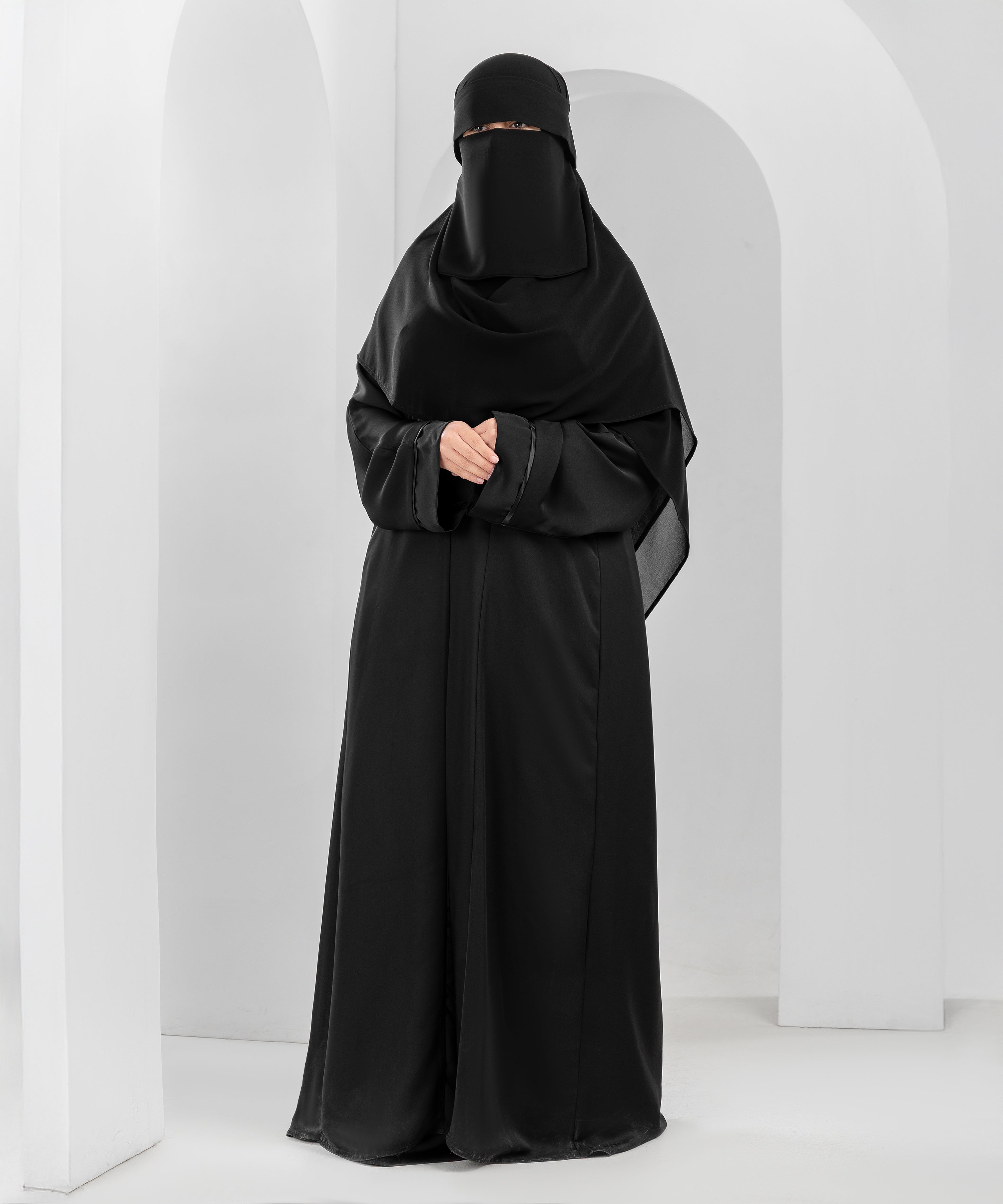Open Silk Abaya