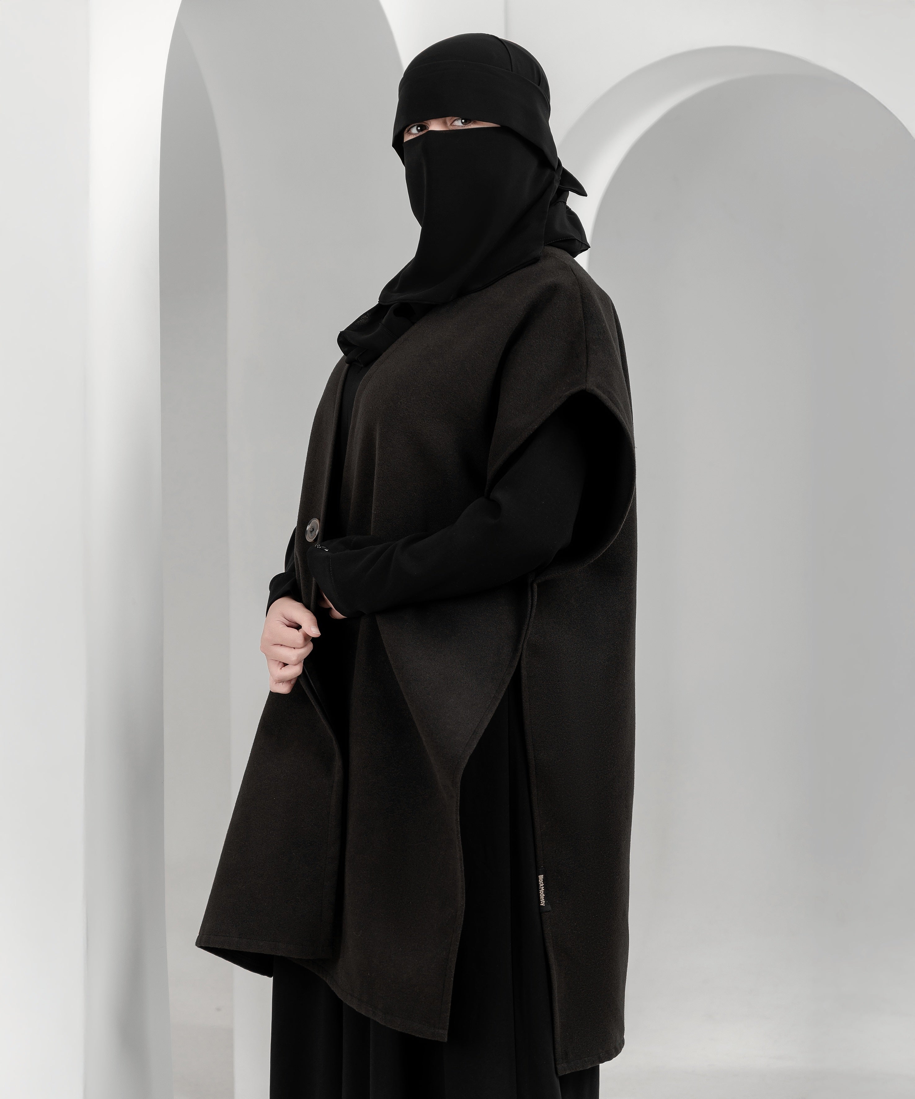 Black Buttoned Cardigan Jacket