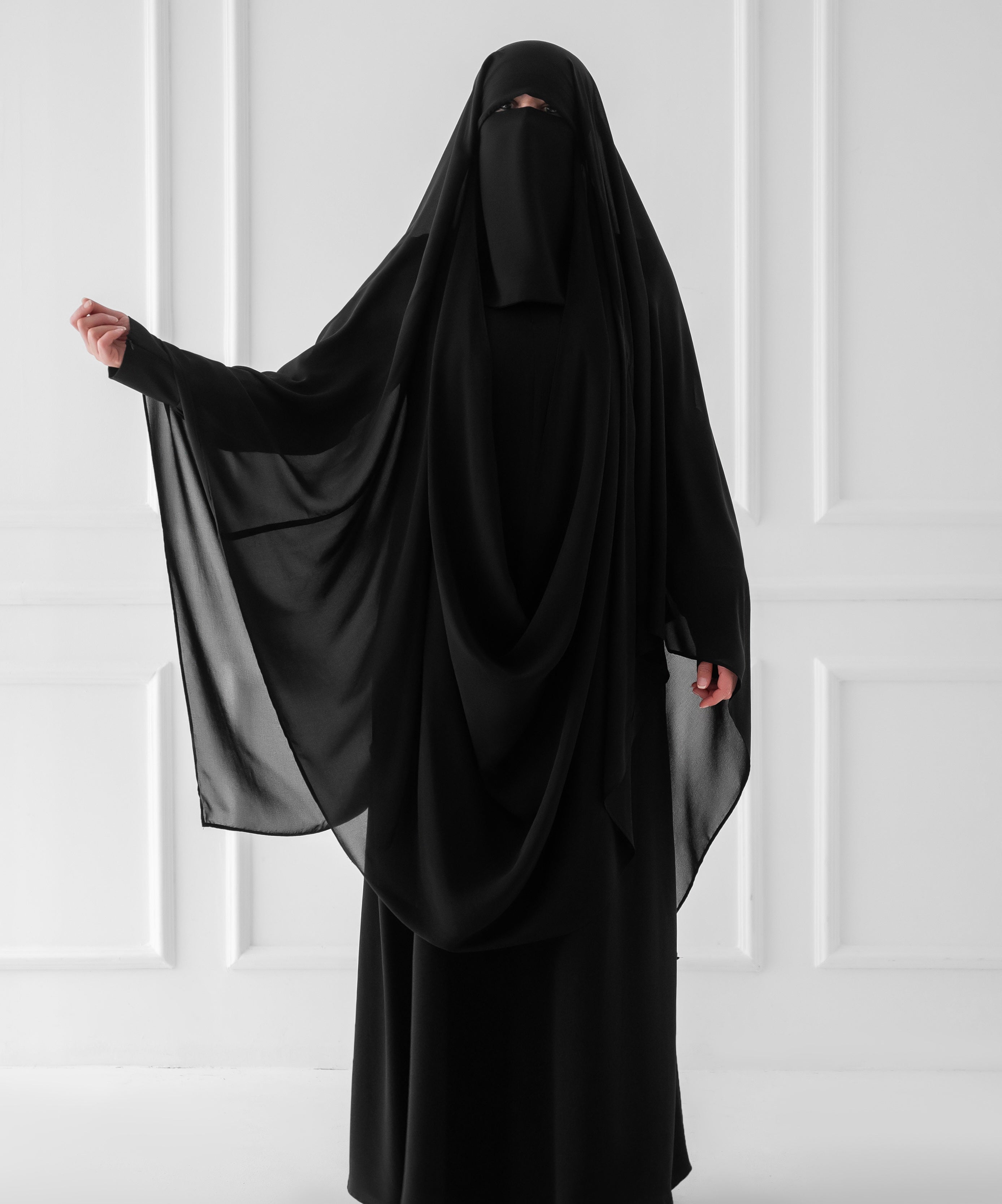 Cape en mousseline de soie multi-styles