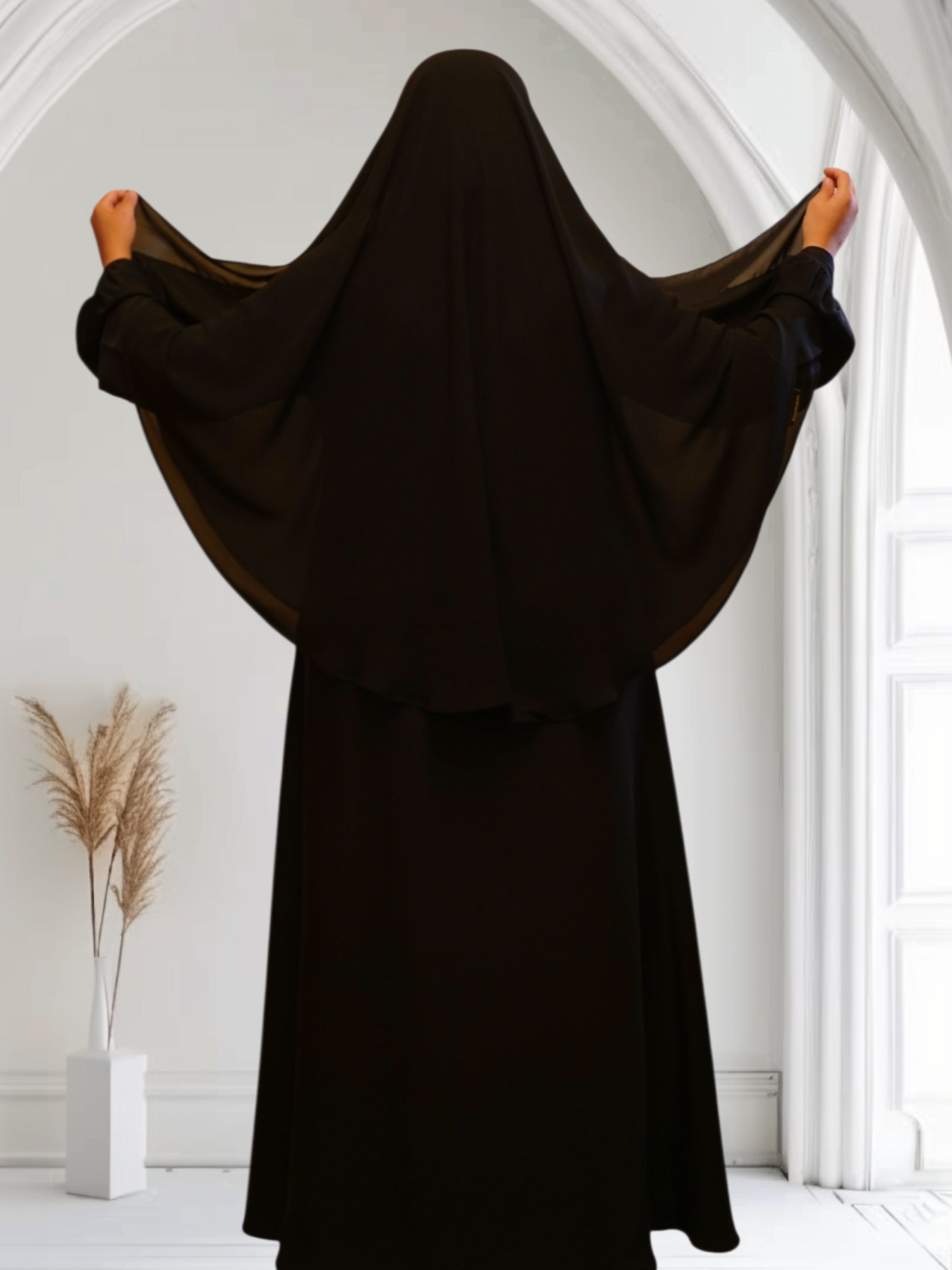 Two-Layer Ghashwa – Full Coverage with a Touch of Elegance
