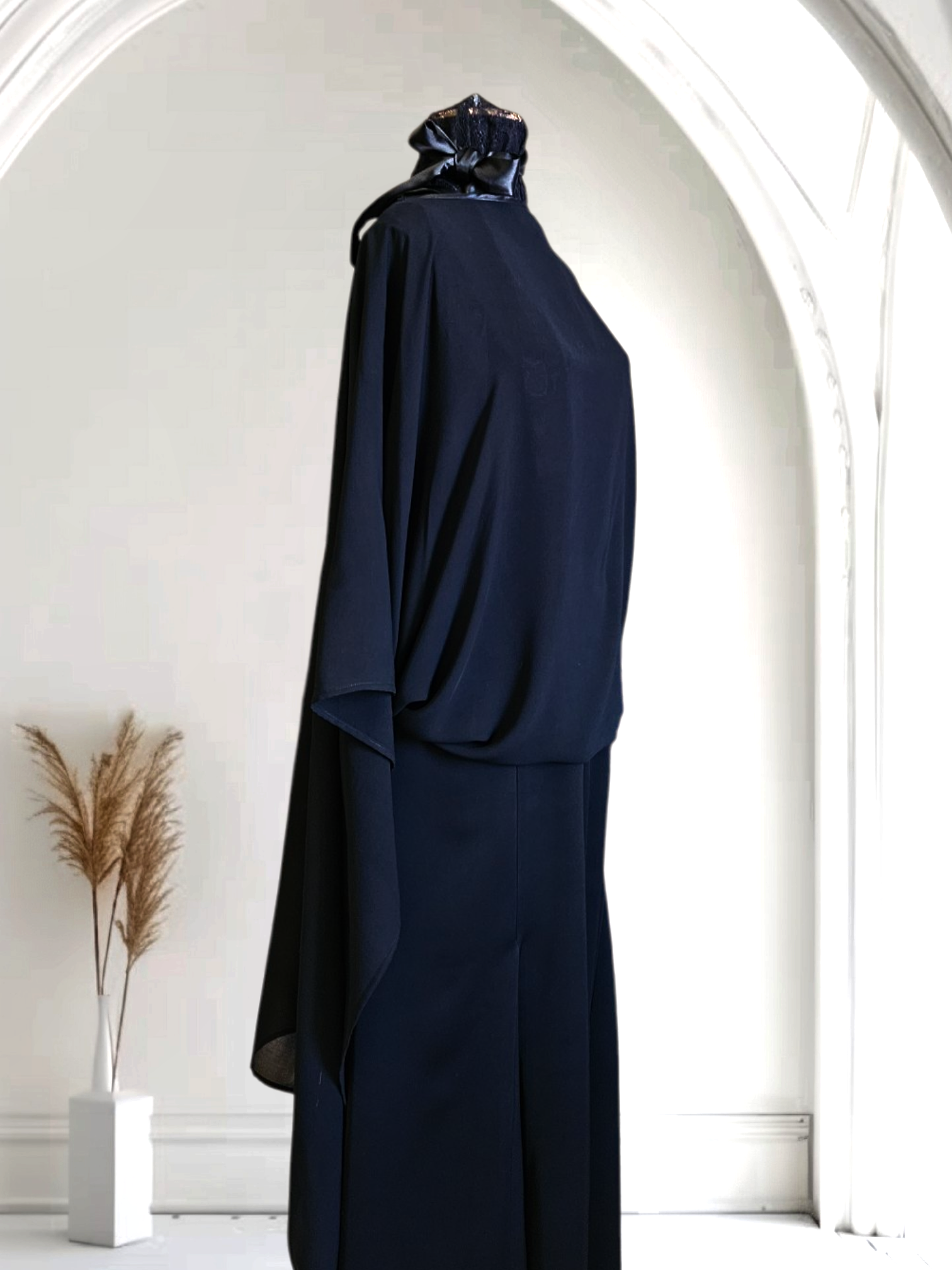 Silky Chiffon Shoulder Cape