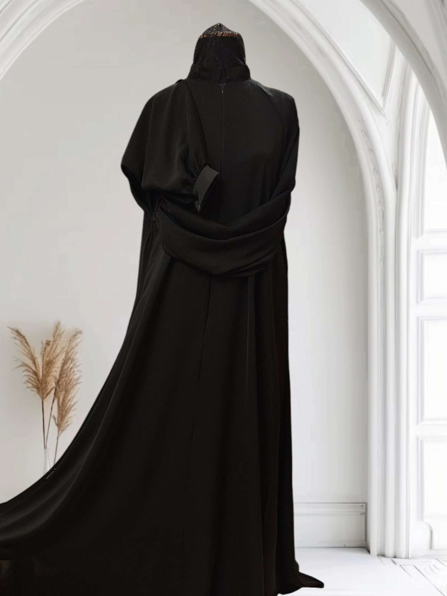 Lightweight Imported Silk Abaya – Wide Fit with Elegant Flow