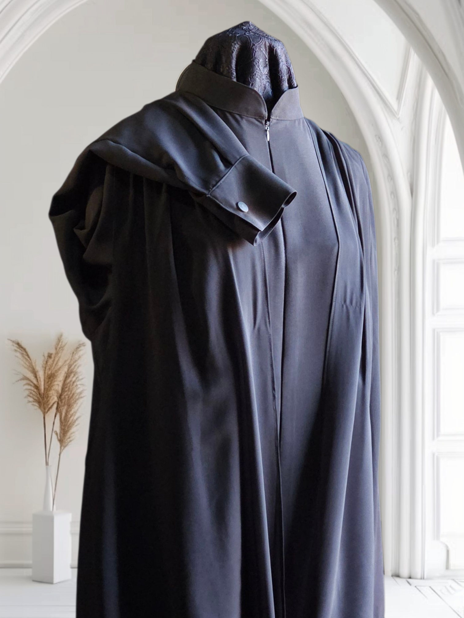 Soft Scarf Crepe Abaya
