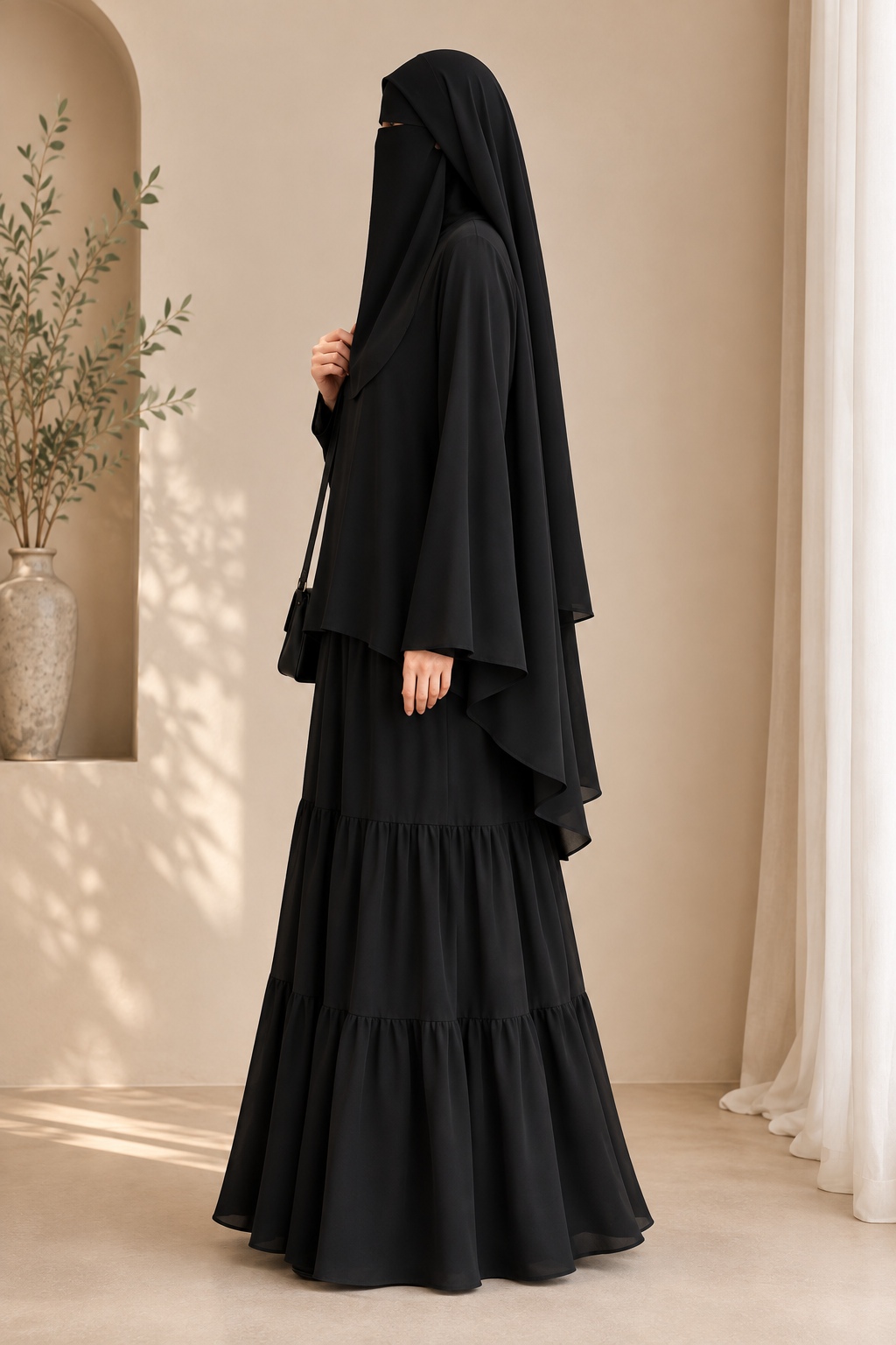 ๐ค Halima Set | Modest Blouse & 3-Tier Skirt