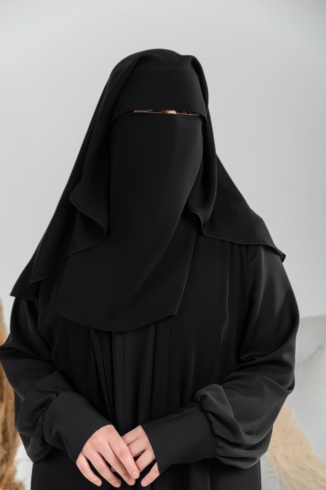 Niqab with Eye Cover and Back Veil