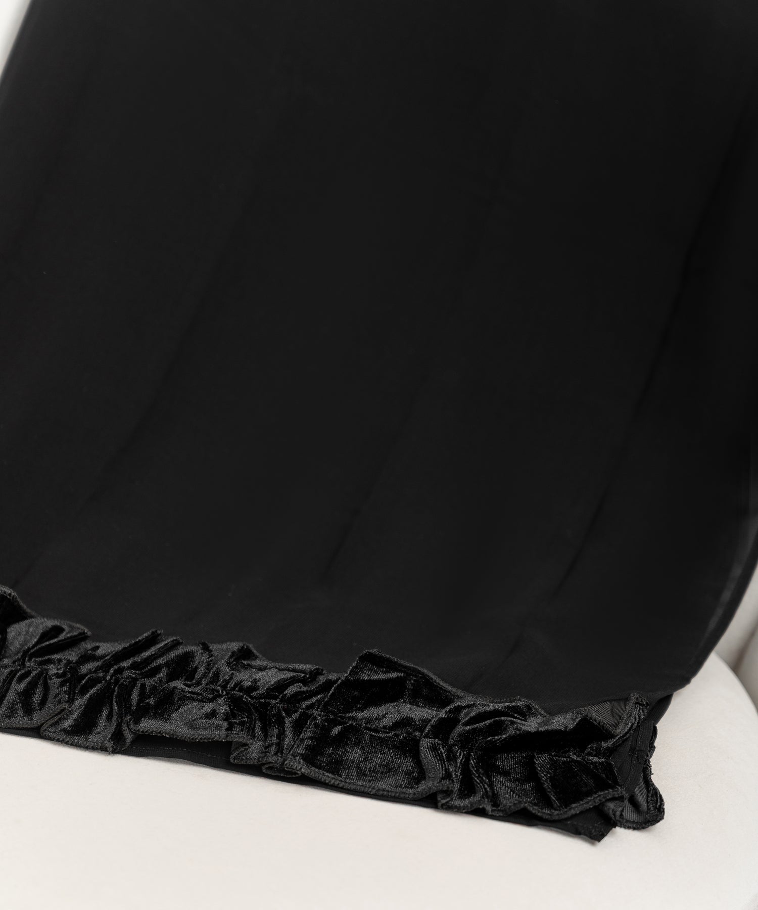 Rectangular Hijab with Velvet Edge