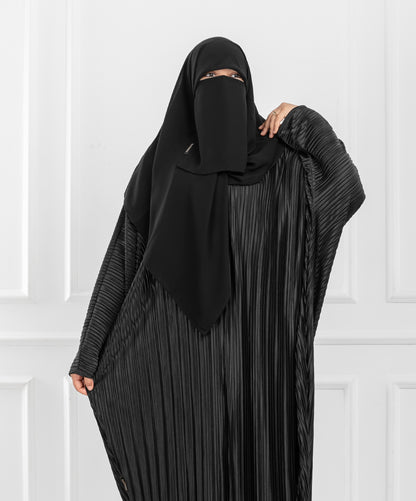 Pleated Shoulder Abaya