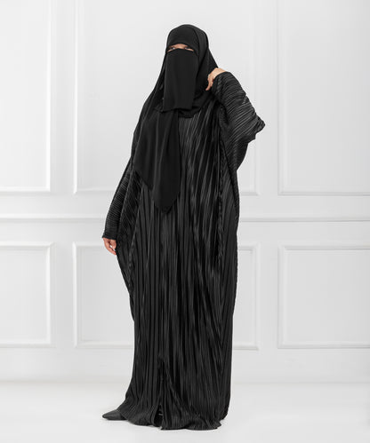 Pleated Shoulder Abaya