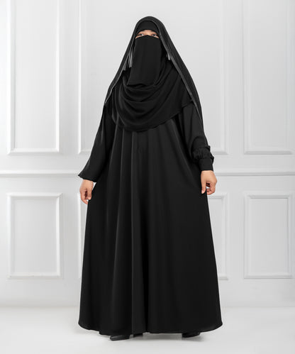 Lightweight Imported Silk Abaya – Wide Fit with Elegant Flow