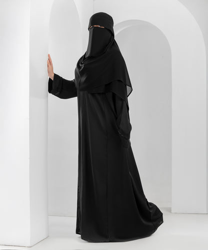 Open Silk Abaya
