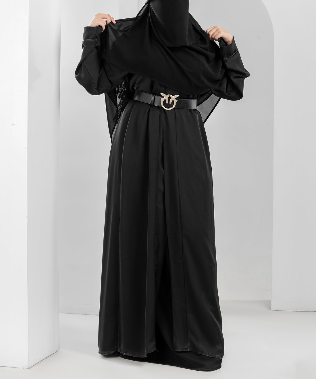 Open Silk Abaya
