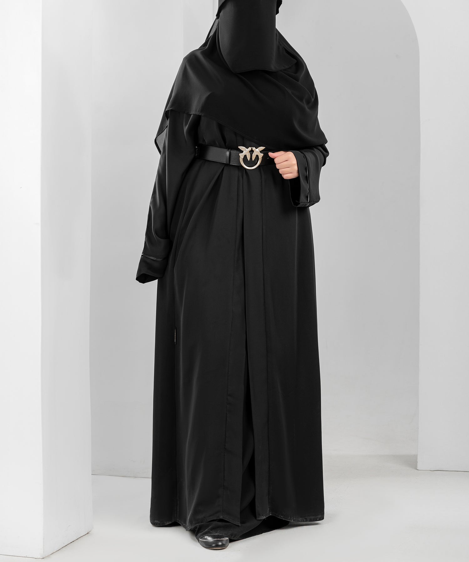 Open Silk Abaya