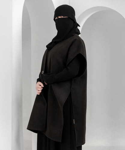 Black Buttoned Cardigan Jacket