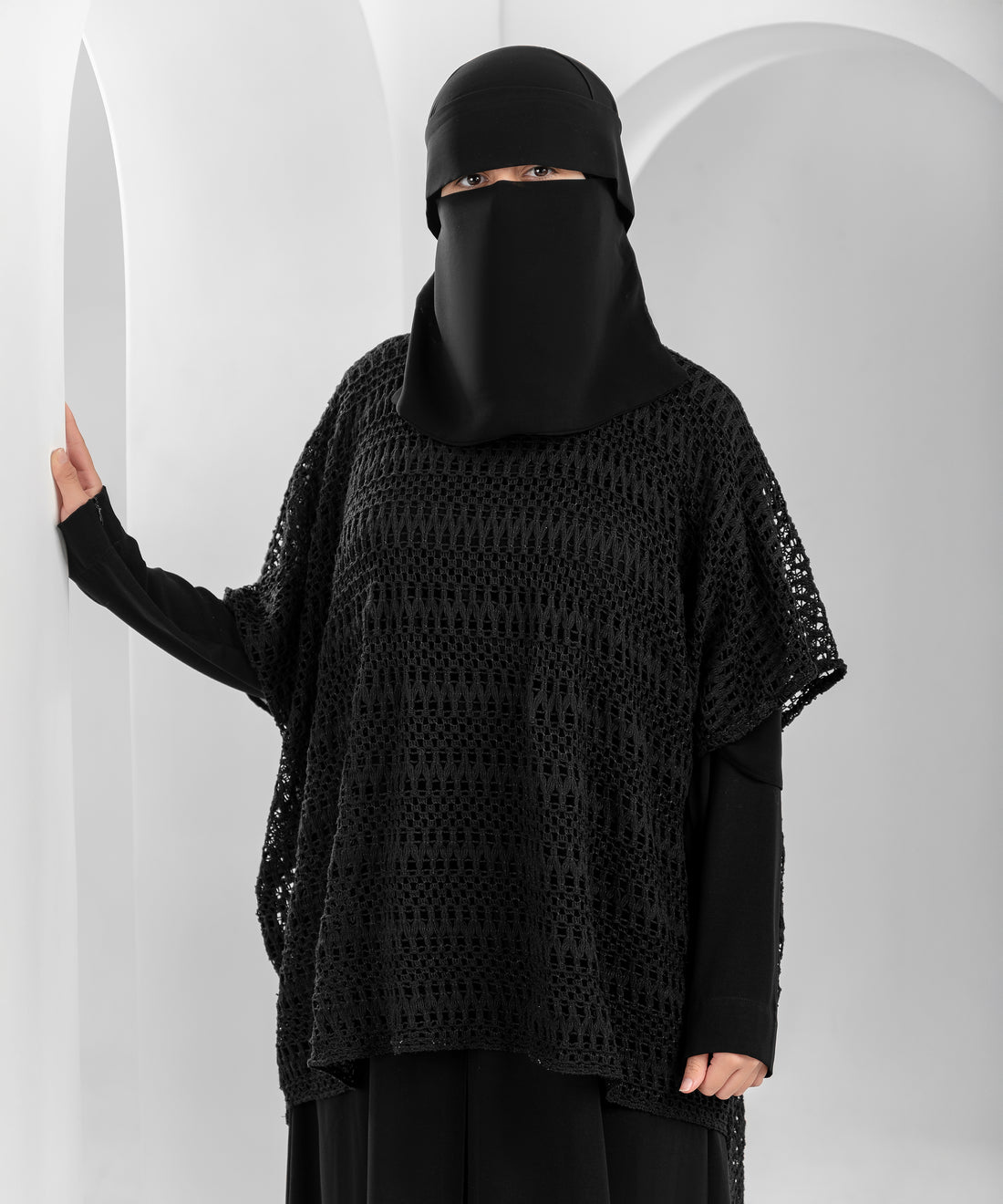 Crochet Shoulder Cape – Short in Front, Long in Back