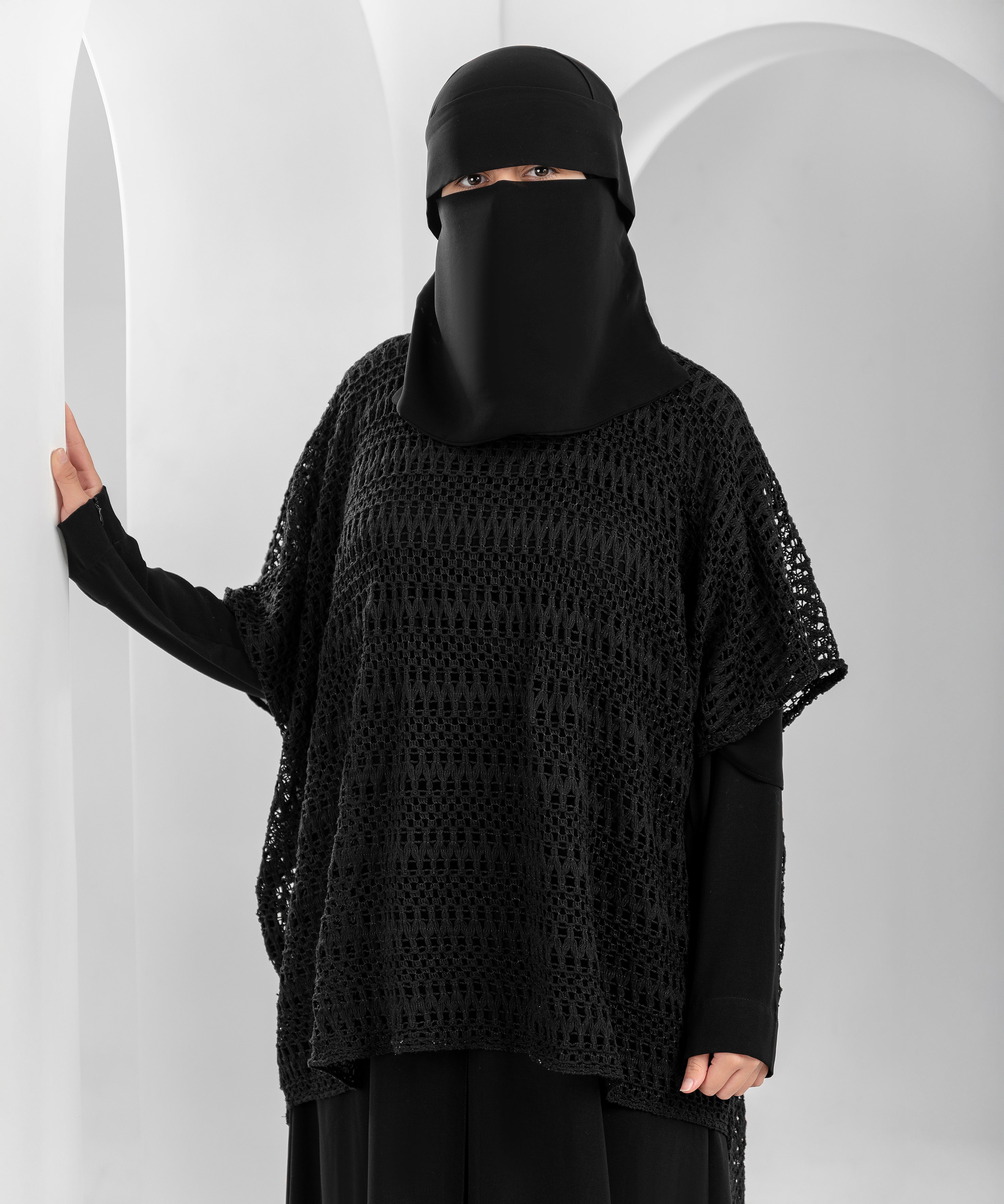 Crochet Shoulder Cape – Short in Front, Long in Back