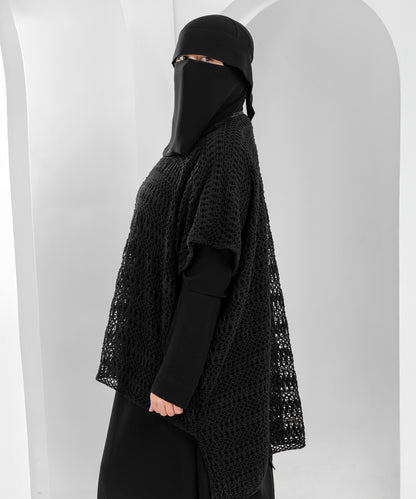 Crochet Shoulder Cape – Short in Front, Long in Back