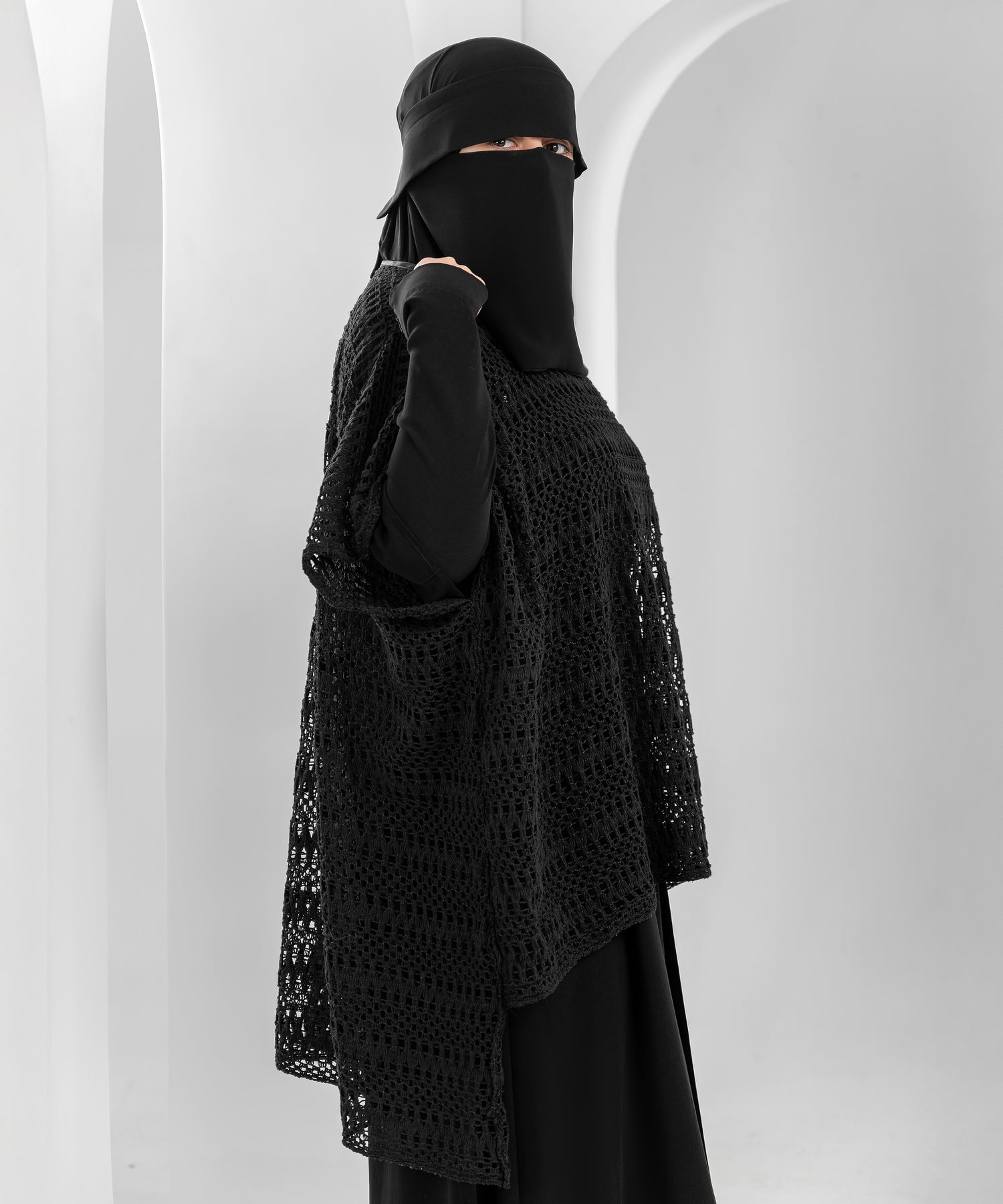 Crochet Shoulder Cape – Short in Front, Long in Back