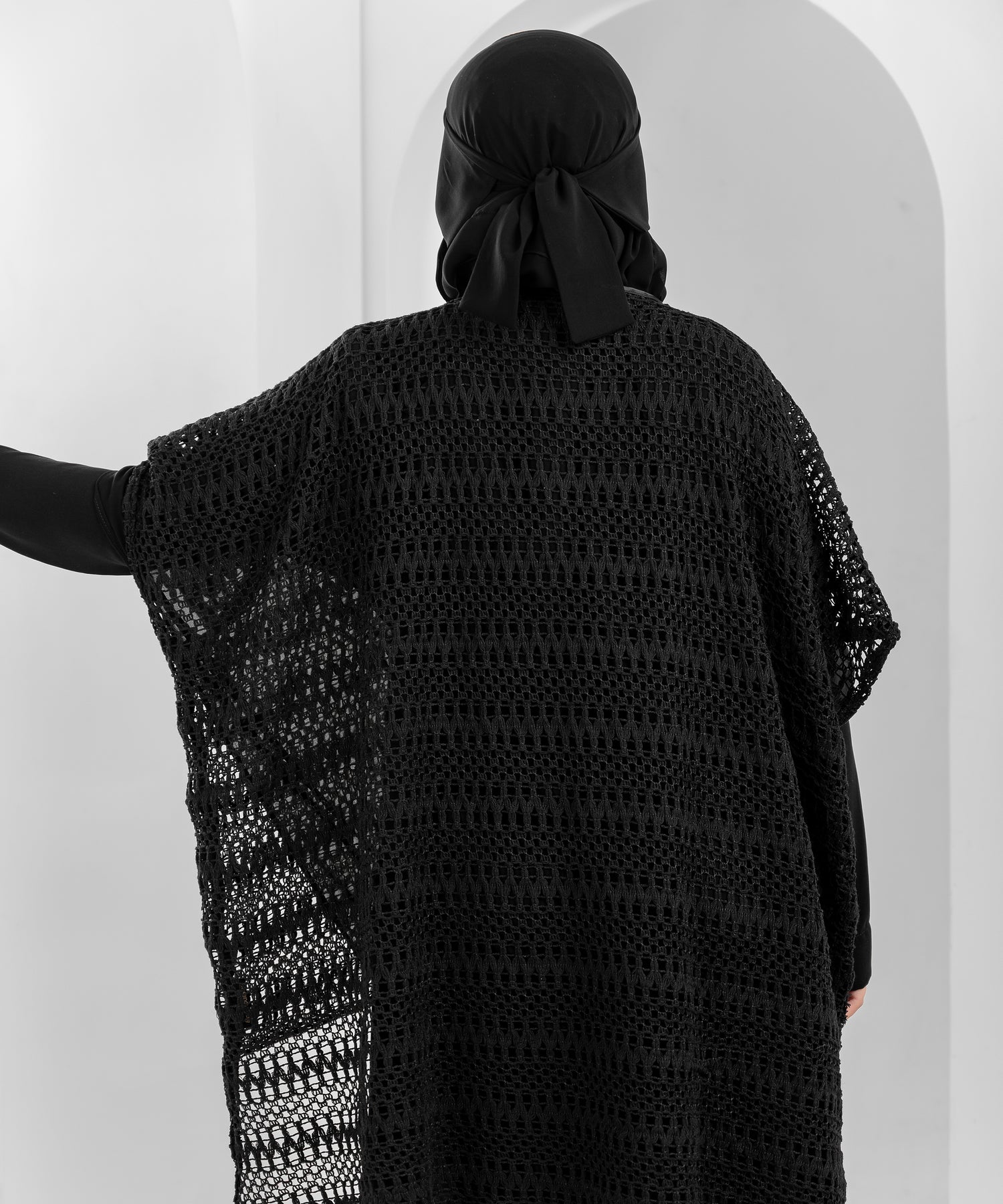 Crochet Shoulder Cape – Short in Front, Long in Back