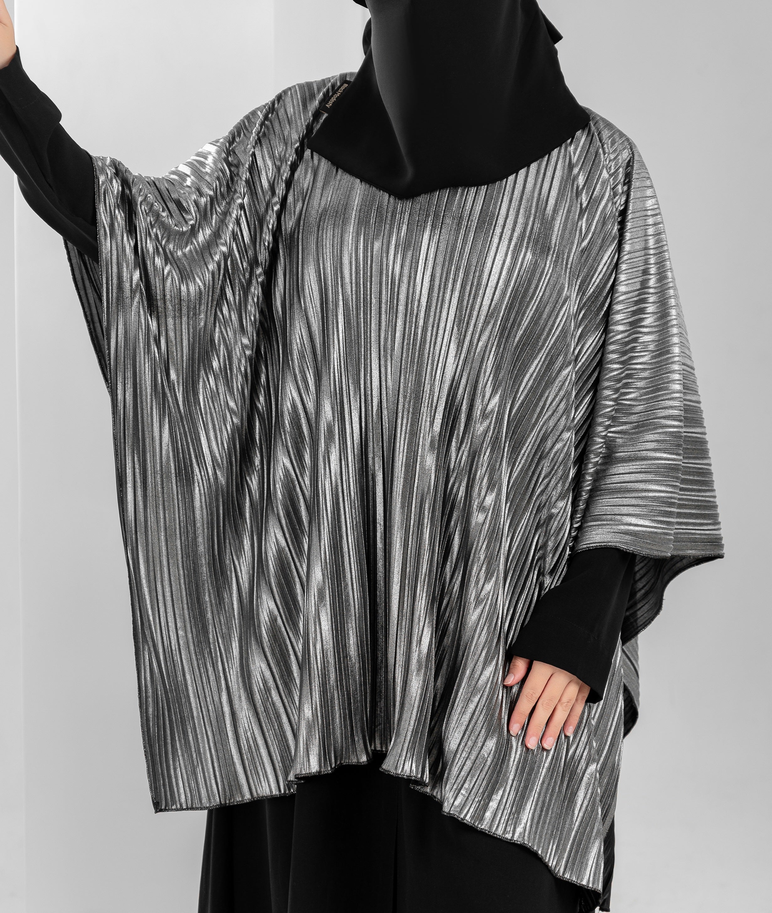 Pleated Shoulder Cape