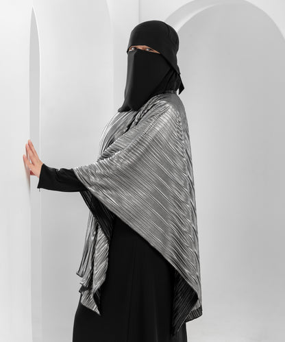 Pleated Shoulder Cape