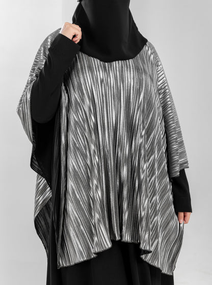 Pleated Shoulder Cape