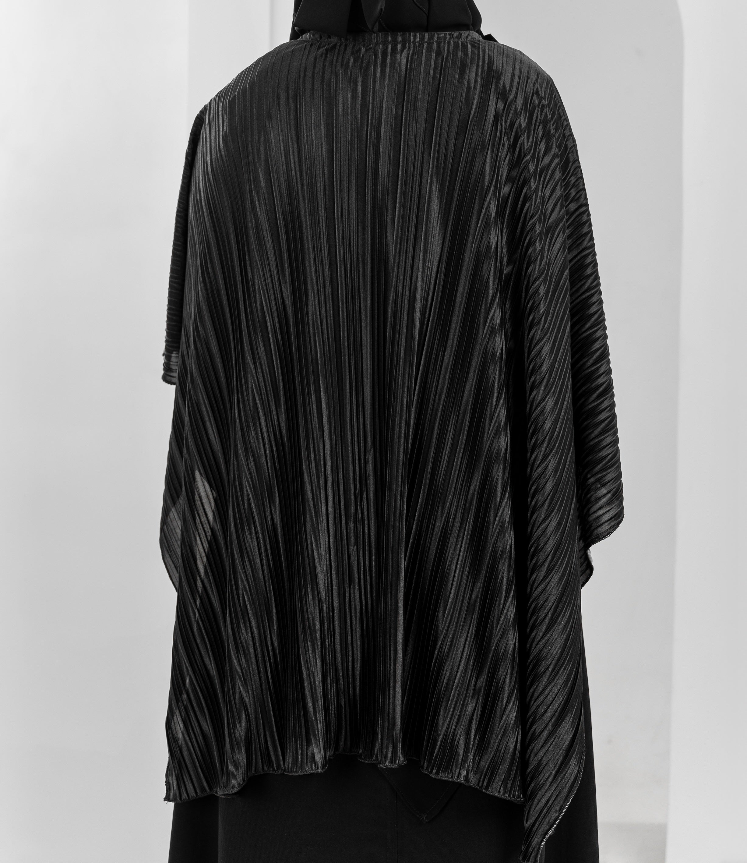 Pleated Shoulder Cape