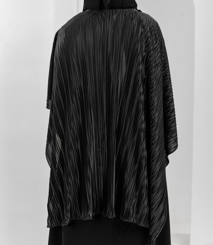Pleated Shoulder Cape