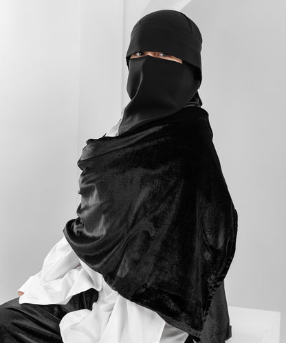 Rectangular Velvet Shawl