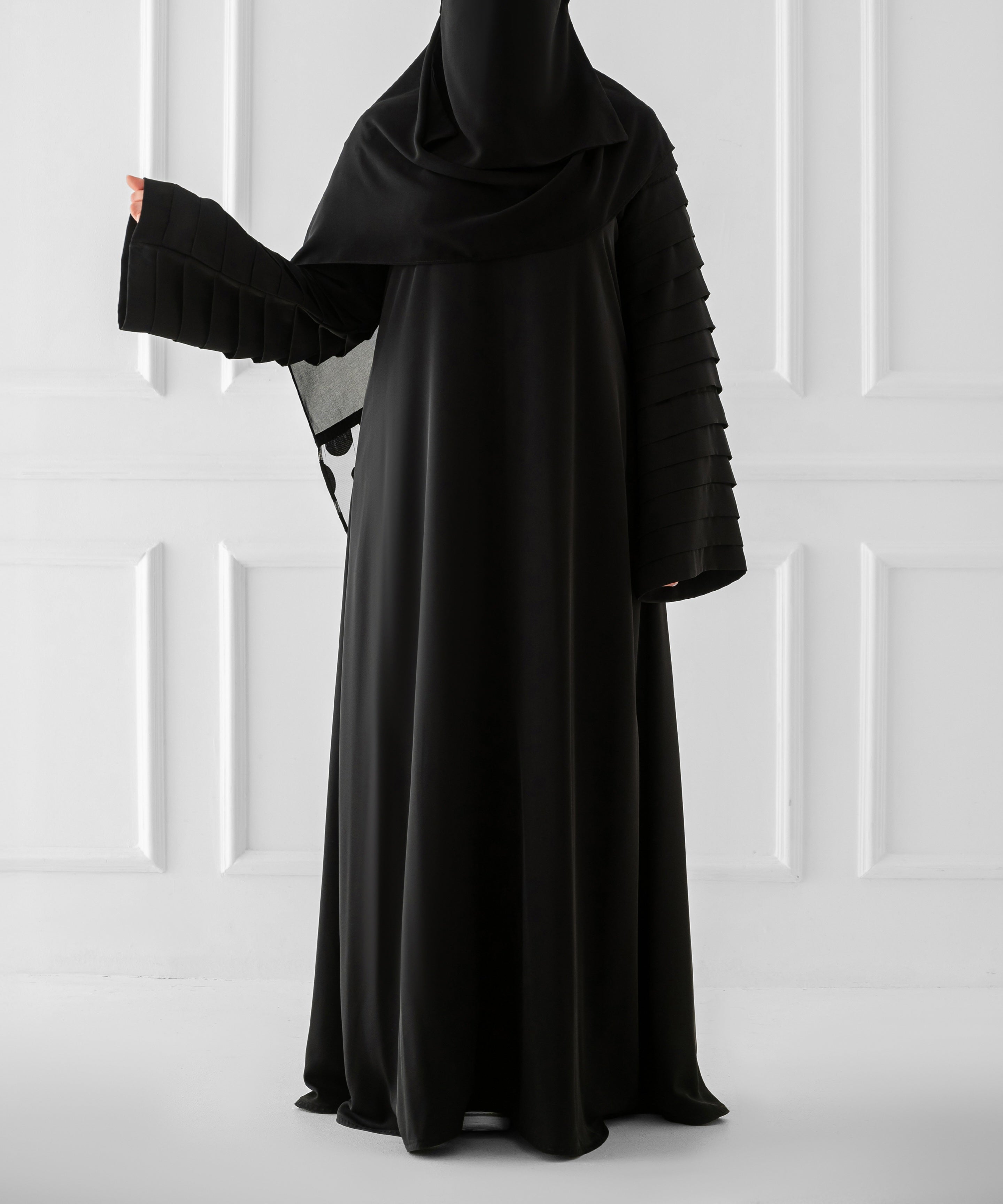 Multi-layered Sleeve Abaya