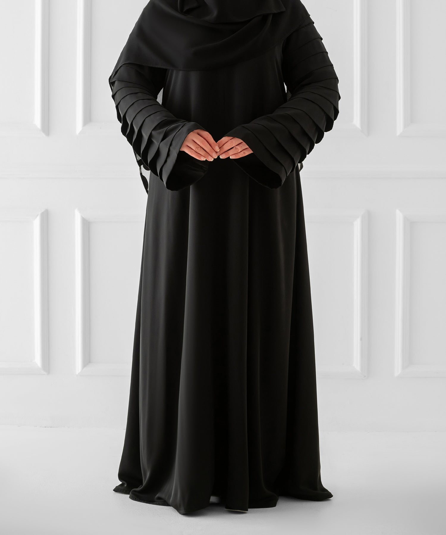 Multi-layered Sleeve Abaya