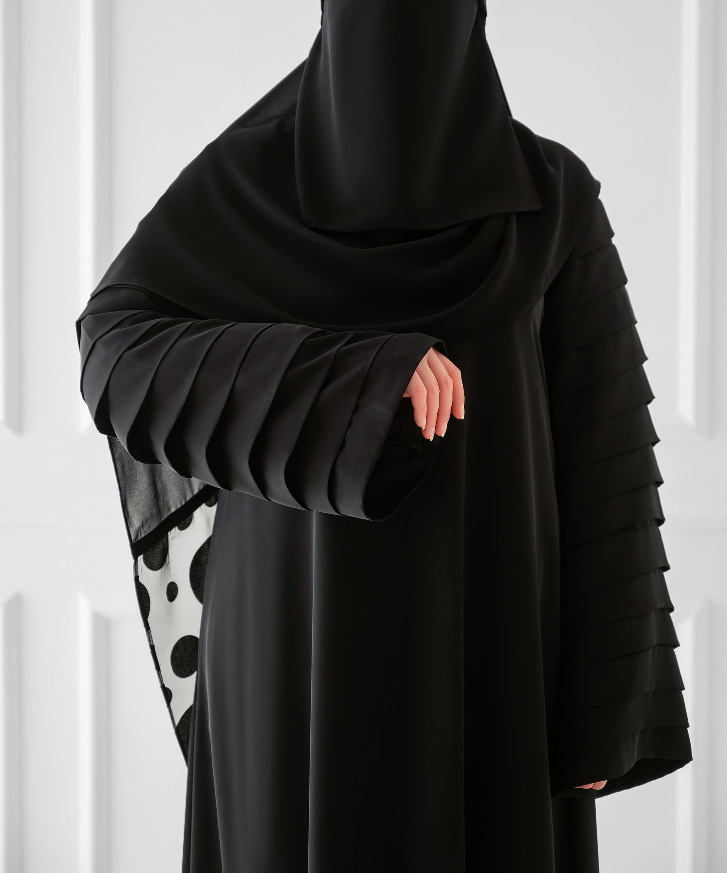 Multi-layered Sleeve Abaya