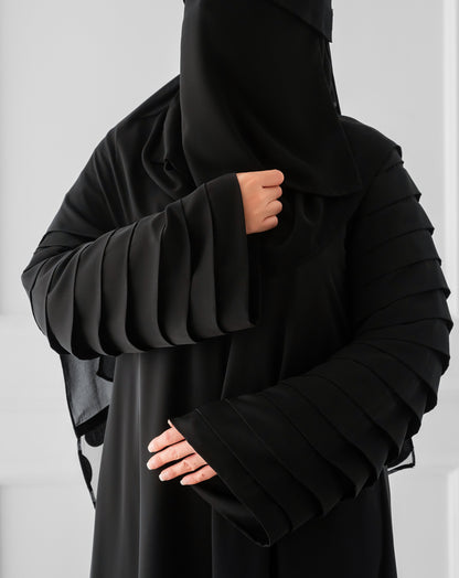 Multi-layered Sleeve Abaya