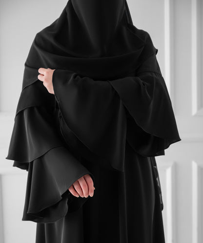 Flounce Sleeve Abaya