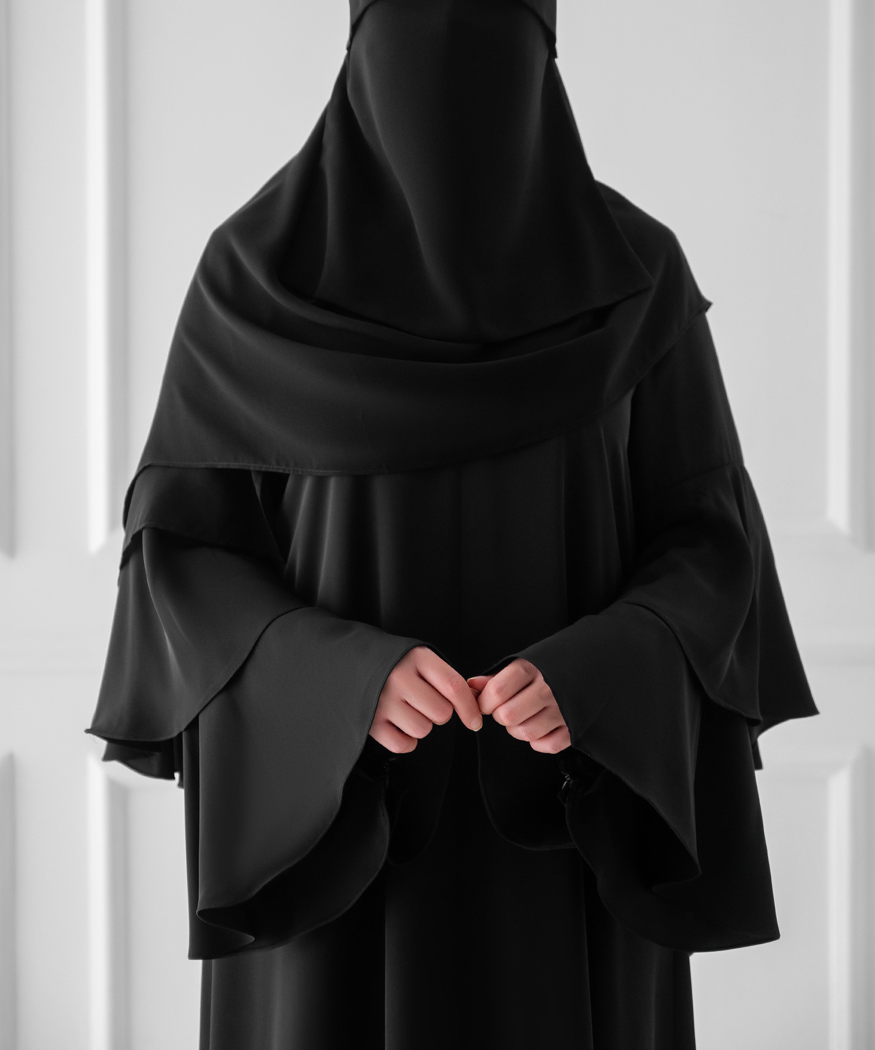 Flounce Sleeve Abaya