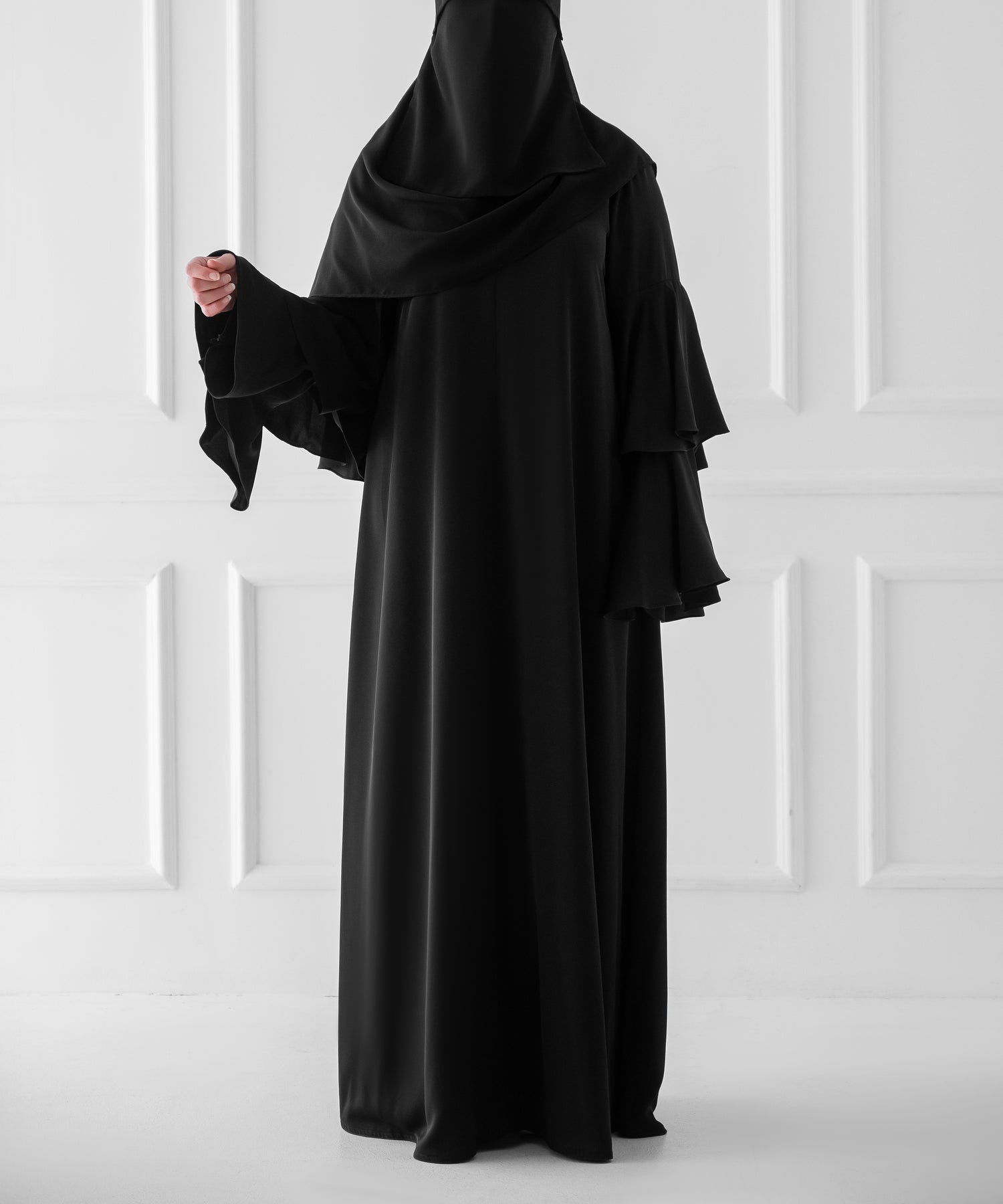 Flounce Sleeve Abaya