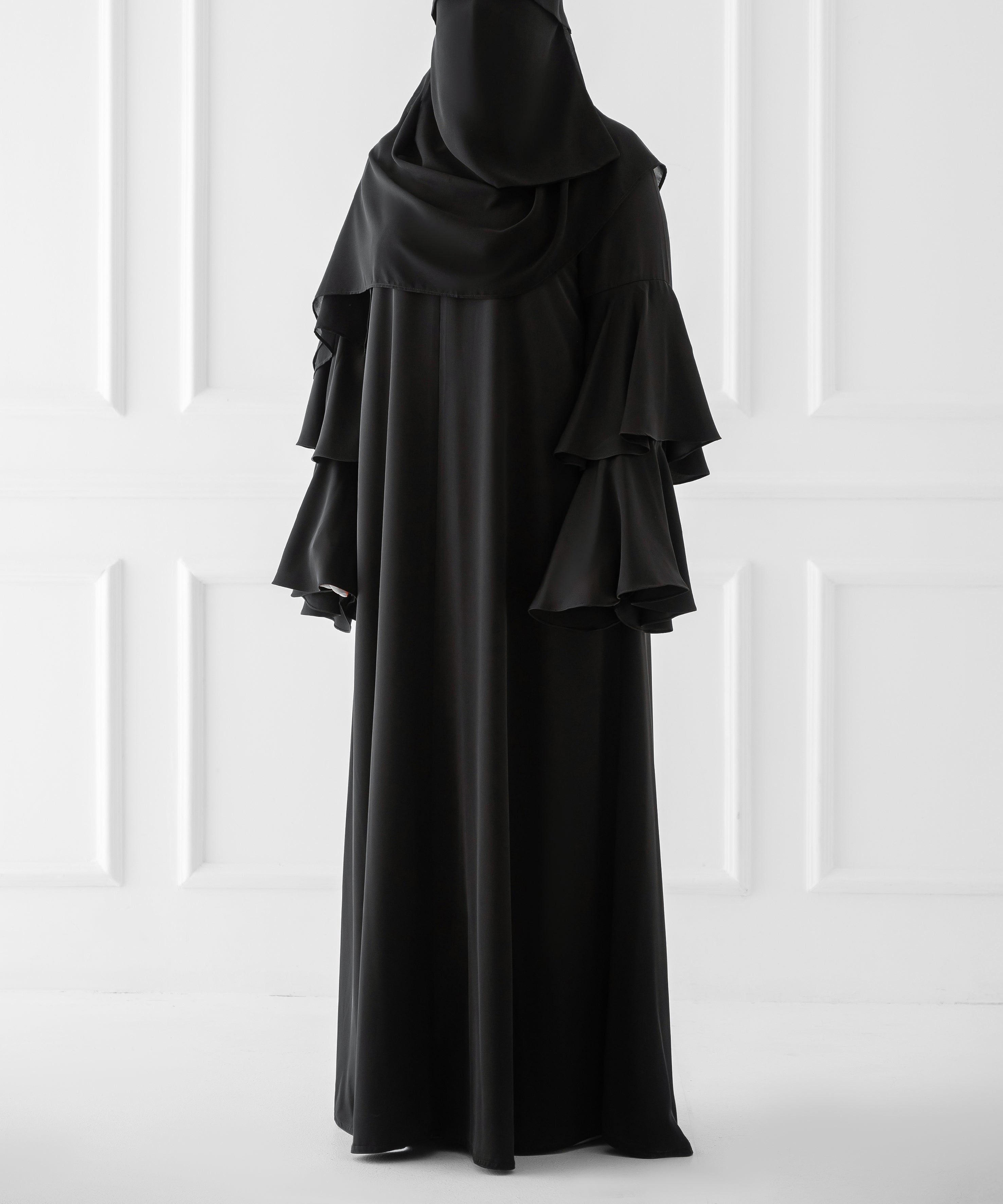 Flounce Sleeve Abaya