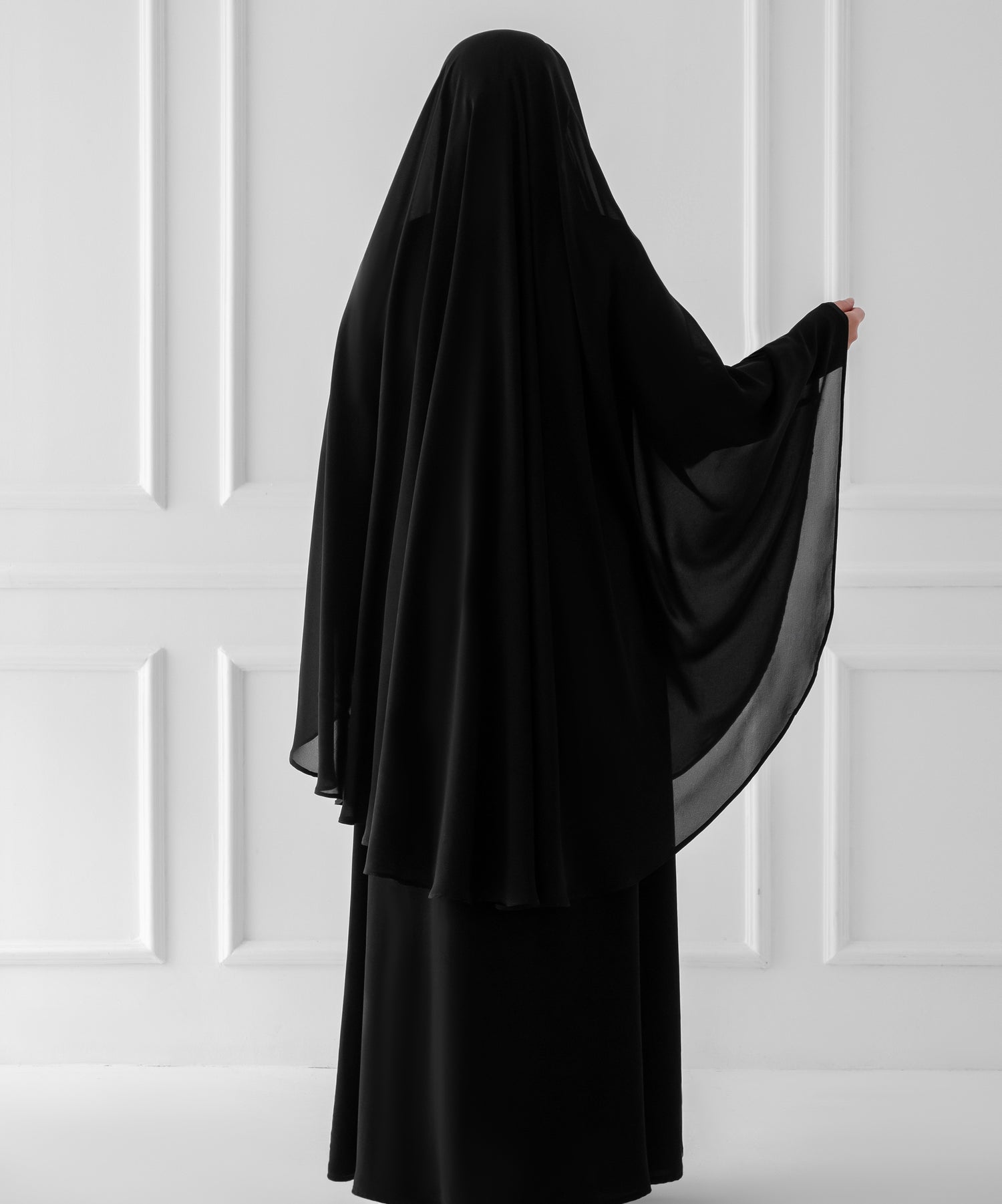 Chiffon Head Cape with Front Tie