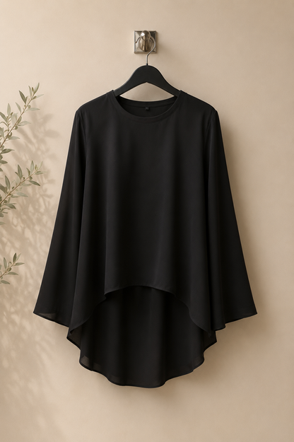 🖤 Halima Set | Modest Blouse &amp; 3-Tier Skirt