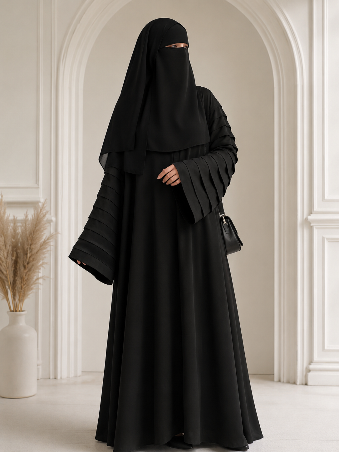 🖤 Multi-layered Sleeve Abaya