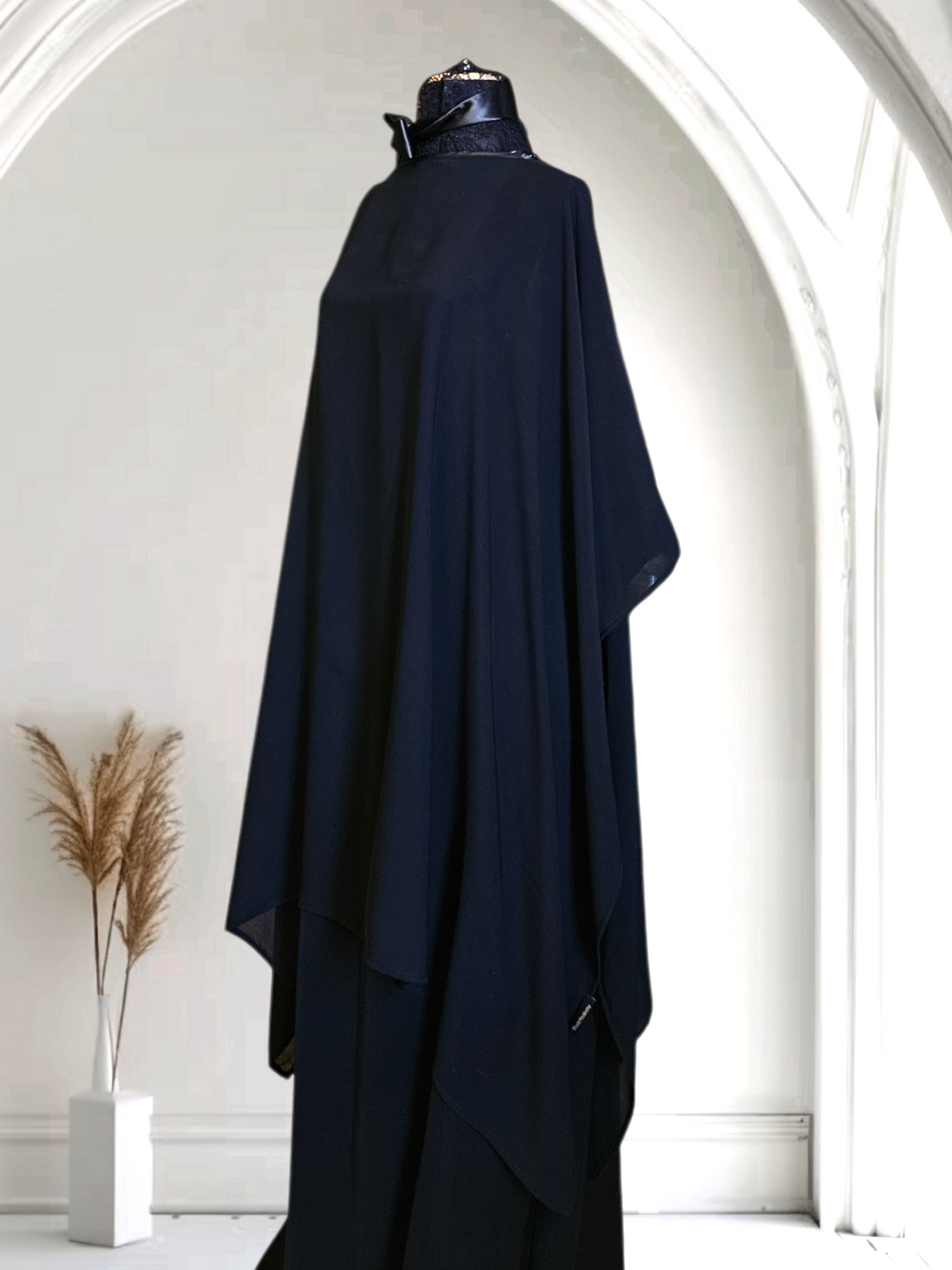 Silky Chiffon Shoulder Cape