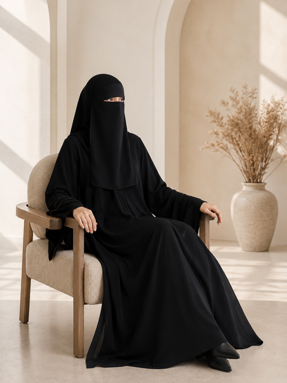Forehead Niqab – Full Eyebrow Coverage in Premium Chiffon